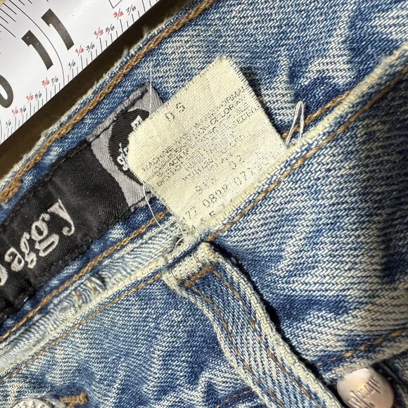 VINTAGE Levis Jeans Mens 36x34 Blue SilverTab Baggy Wide Leg Skater USA 90s Y2K - Picture 8 of 10